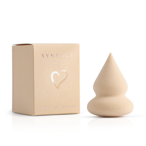 Nude pointed makeup sponge